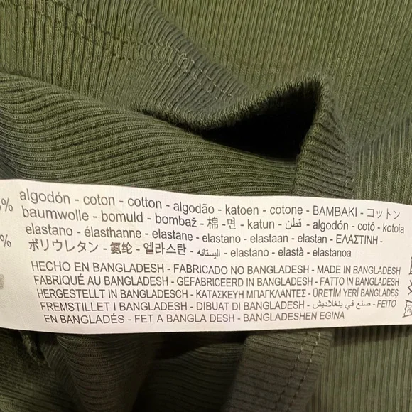 NWT Zara Dark Green Cropped Top - Picture 6 of 6